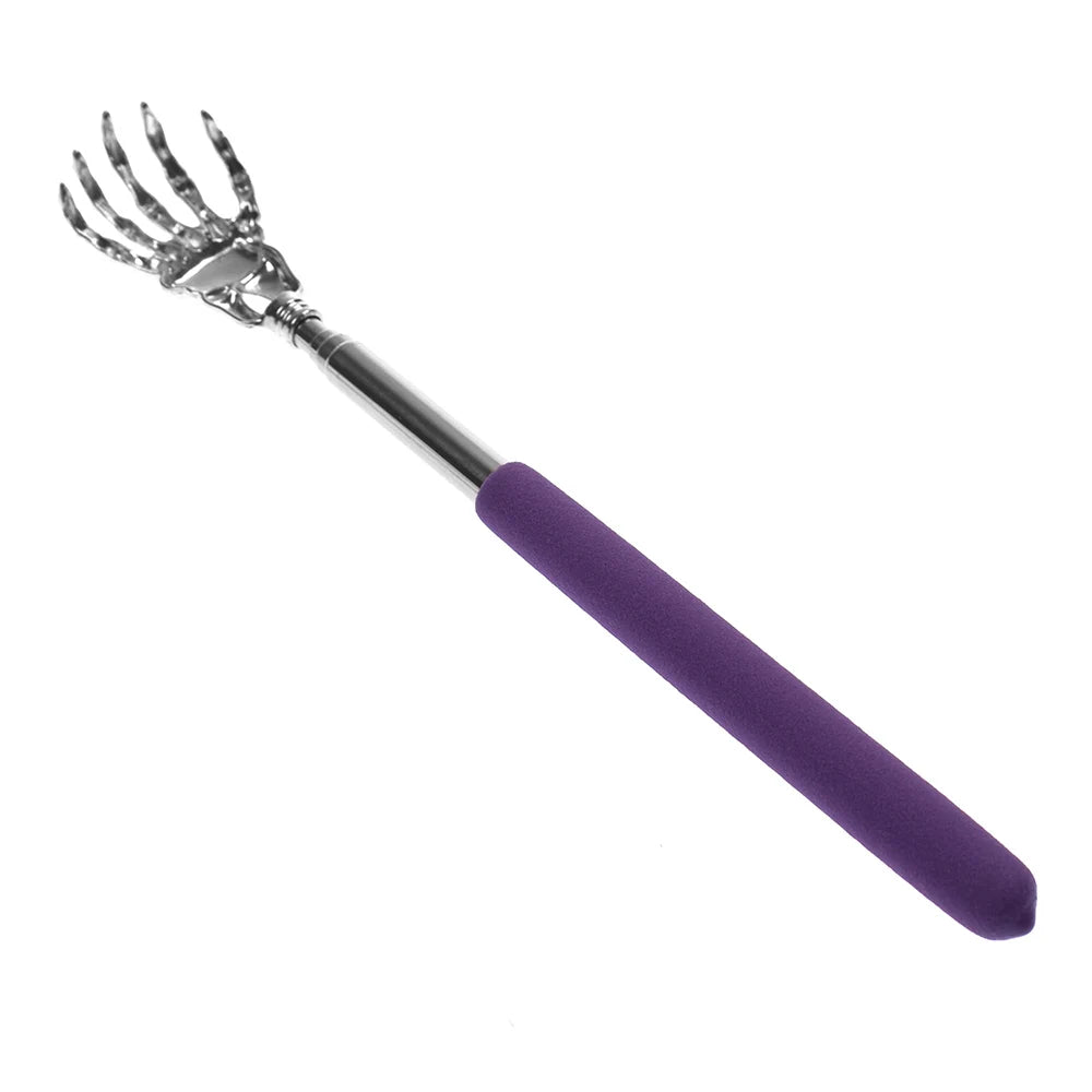 Edelstahl Teleskop-Rückenkratzer | Ausziehbarer Juckreiz-Linderer & Massager | Gesundheitsprodukt & Handwerk Kaufschwan® Lila