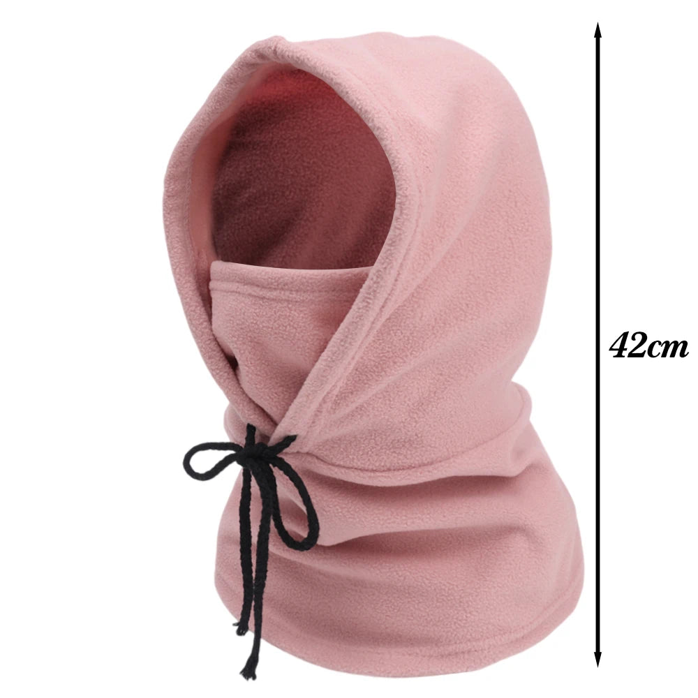 Winter Thermo-Fleece Kapuzenmütze – Winddichte Outdoor Skimaske | Unisex Halswärmer für Damen & Herren beim Radfahren & Wintersport