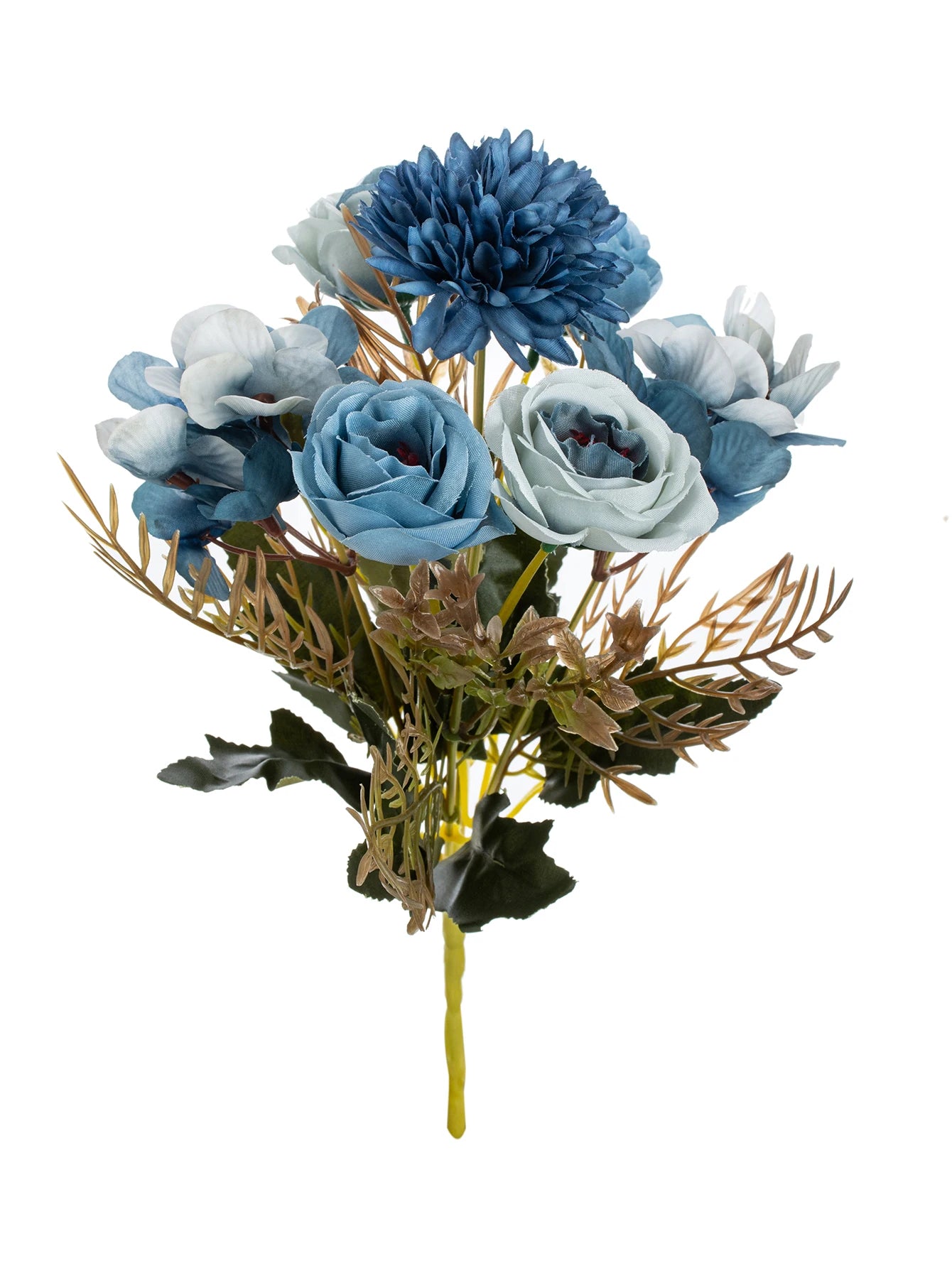 Künstliche Seidenrosen – Realistische Kunstblumen für Hochzeit, Zuhause & Feste | Brautstrauß, DIY Basteln, Kränze & Fotodekoration Kaufschwan® Blau