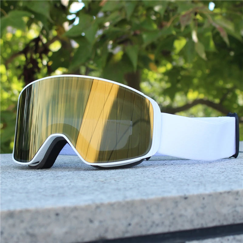 Doppelglas Anti-Beschlag & UV-Schutz | HD Schneebrille für Skifahren & Snowboarden, Unisex Kaufschwan®