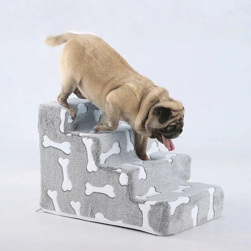 Knochenform Hundetreppe – Weiche Rutschfeste Haustierleiter für Sofa & Bett Kaufschwan®