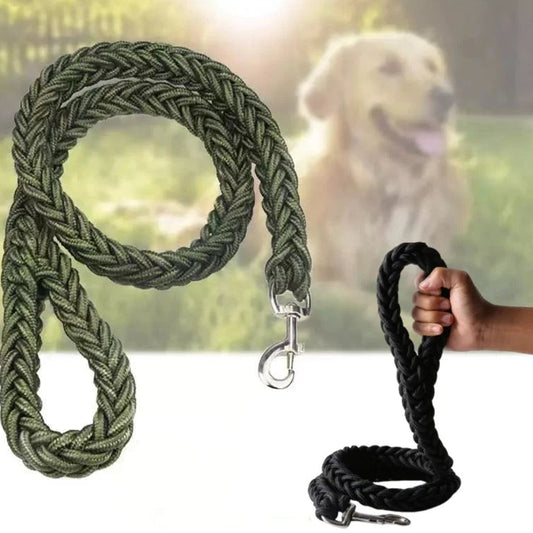 Geflochtene Nylon Hundeleine Stark Dicke Führleine für Große Hunde Bulldog Rottweiler Kaufschwan®