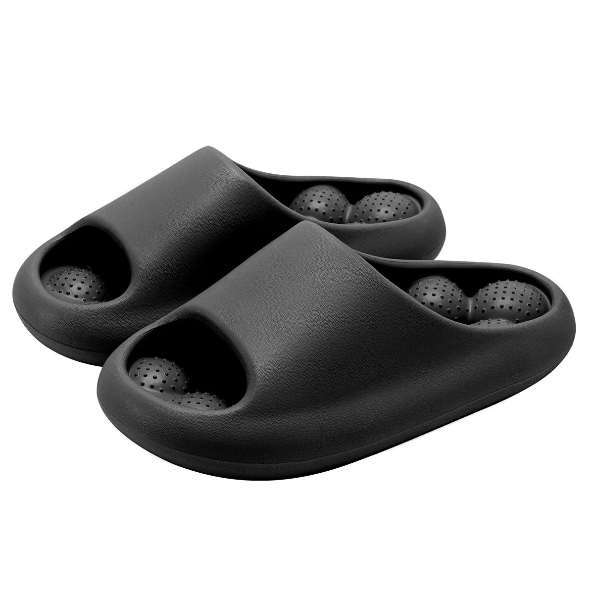 Ergonomische EVA Unisex Badezimmer-Hausschuhe | Wasserdicht & Massage-Funktion | Bequeme & Atmungsaktive Slippers Kaufschwan® Schwarz 42-43