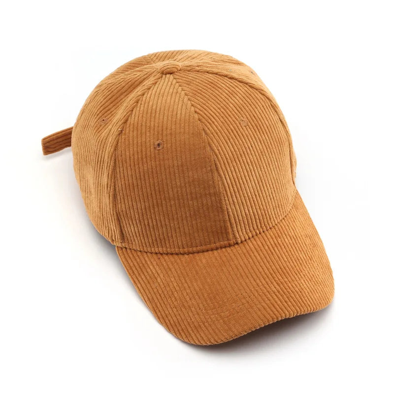 Corduroy Baseballkappe | Damen & Herren Baumwolle Einfarbige Sonnenkappe | Herbst Warm Hip Hop Snapback Anglerhut Kaufschwan®