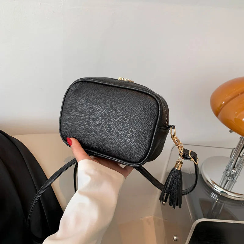 Minimalistische Schultertasche – Damen Umhängetasche mit Großer Kapazität | Einfarbige Kleine Quadratische Crossbody Tasche Kaufschwan®
