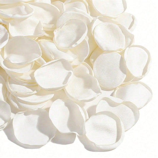 Weiße Seiden Rosenblätter – Künstliche Hochzeitsdekoration und Konfetti Kaufschwan® 50 Stück