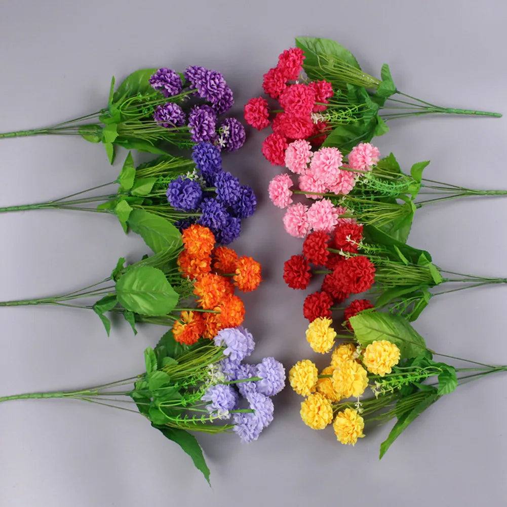 Mehrfarbige Künstliche Seidenhortensien – Kleiner Blumenstrauß für Hochzeit, Weihnachten, Party & DIY Wohnungsdekoration Kaufschwan®
