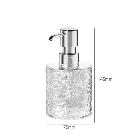 SALE - Luxuriöser transparenter Badezimmer-Seifenspender – Wiederverwendbare Handpumpflasche für Duschgel & Flüssigseife Kaufschwan® 300ml-Rund Klar