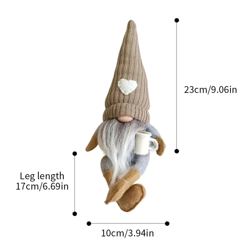 Wichtel Puppen – Gestrickte Plüsch-Dekoration | Für Weihnachten, Küche & Kaffeebar