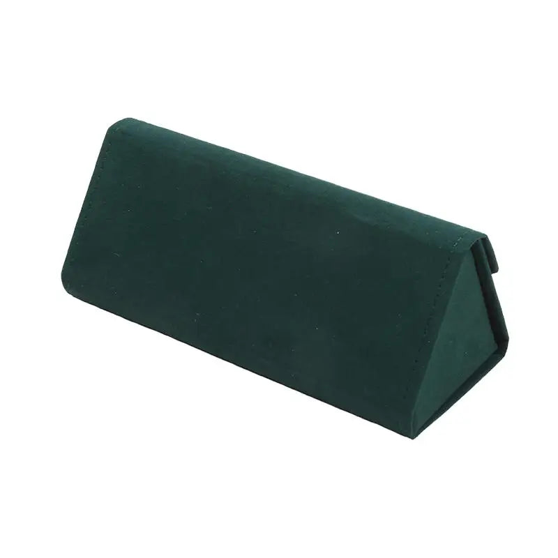 Samt Dreieck Faltbares Brillenetui – Elegantes Hartschalen Etui für Sonnenbrillen und Lesebrillen Kaufschwan®