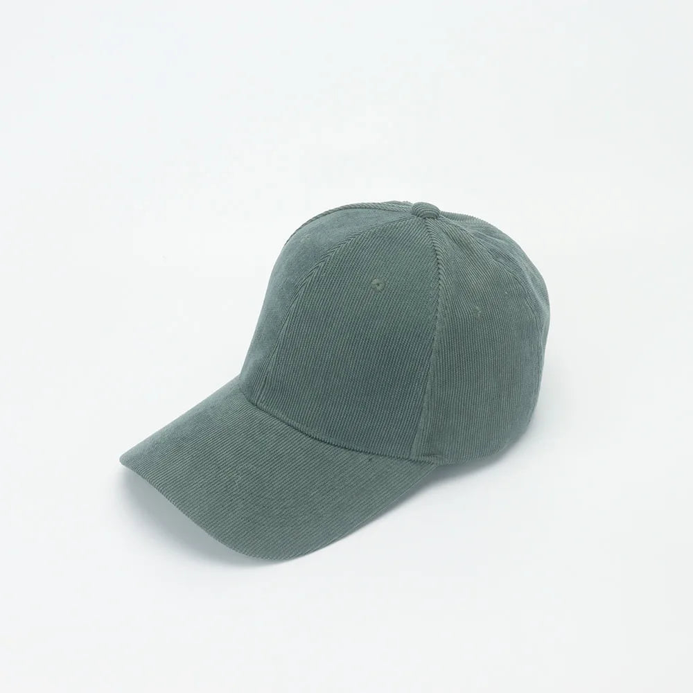 Corduroy Baseballkappe | Damen Retro Einfarbige Dad Hat | Herbst Winter Hüte für Herren & Damen | Unisex Freizeit Gebogener Schirm Kaufschwan®