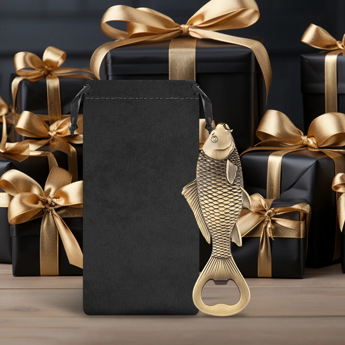 Karpfen Fisch Flaschenöffner – Metall Angel Design Geschenk für Männer Kaufschwan®