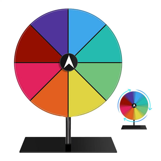Drehbares Glücksrad/Gewinnrad – Beschreibbares Spielrad für Hochzeiten und Partys Kaufschwan®