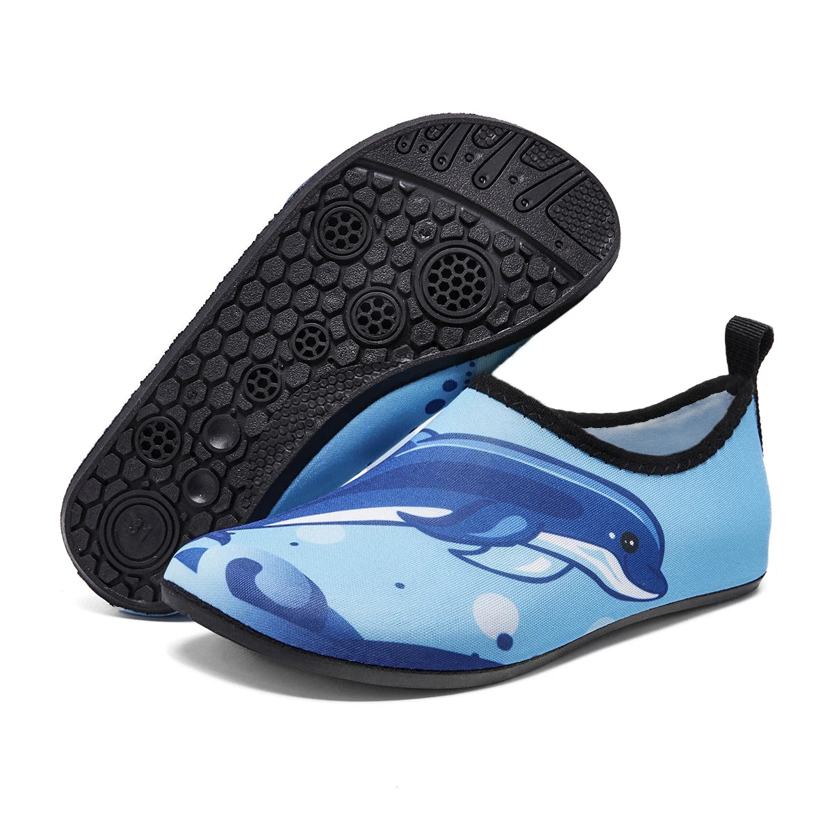 Kinder Schnelltrocknende Wasserschuhe – Leichte Barfuß Badesocken & Aqua Schuhe für Jungen & Mädchen Kaufschwan® Hellblau 26/27