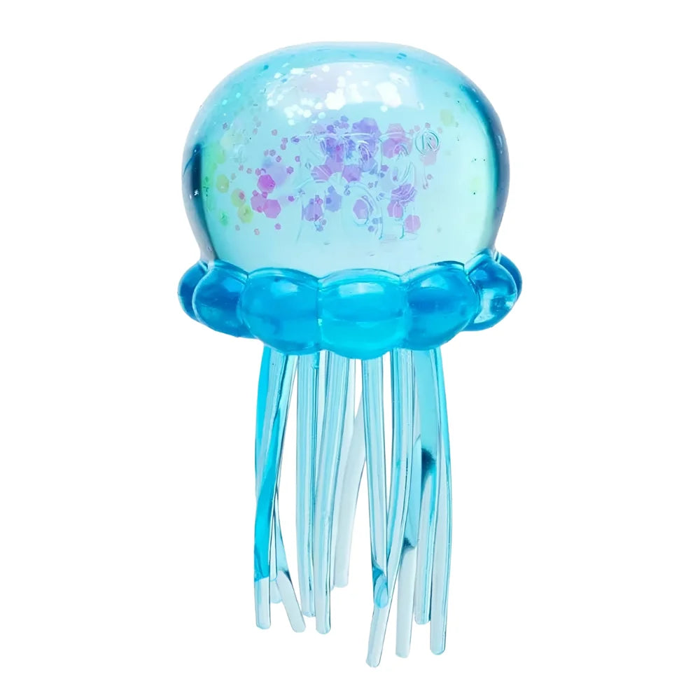 Quallen- & Würfel-Squishy – Weiches Jelly-Knautsch-, Fidget- & Sensorikspielzeug zum Stressabbau für Kinder und Erwachsene Kaufschwan® Qualle - Blau