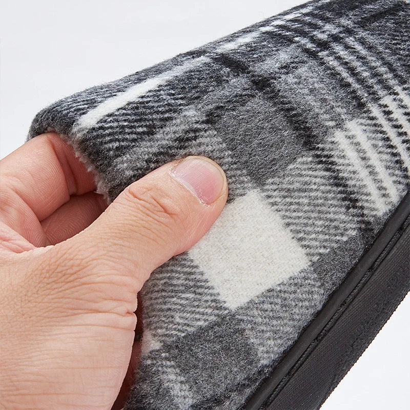 Herren Plüsch Hausschuhe | Bequeme Memory Foam Schuhe | Winter Warm & Weich Schlafzimmer Hausschuhe Kaufschwan®