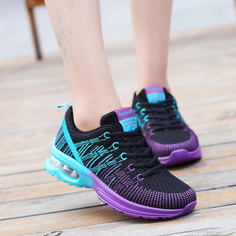 Damen Sportschuhe – Outdoor Laufschuhe | Hochwertige Atmungsaktive Sneaker mit Rutschfester Sohle für Alltag & Training Kaufschwan®
