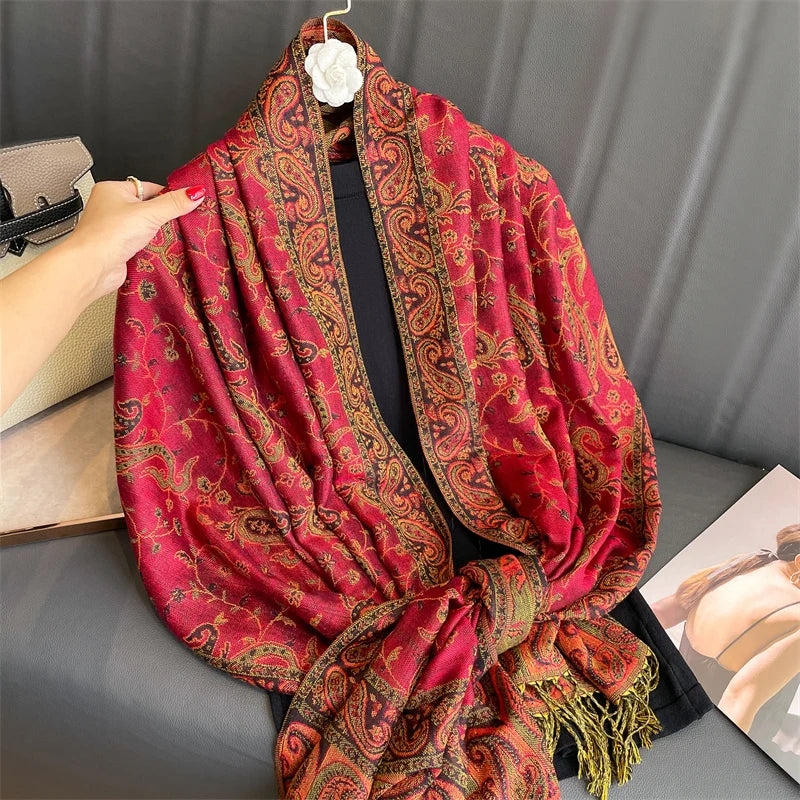 Pashmina Hijab Schal – Damen Langer Kaschmir Schal | Luxus Weicher Foulard, Turban & Muslimisches Kopftuch Kaufschwan®