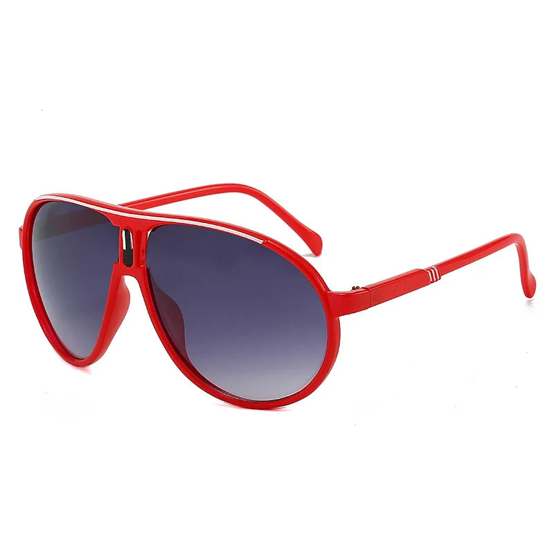 Retro Mode-Sonnenbrille – Ultraleichte UV400-Sonnenbrille zum Autofahren und für sportliche Aktivitäten im Freien, luxuriöser Stil für Herren und Damen Kaufschwan® Rot