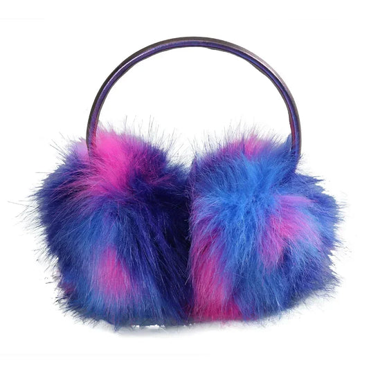 Bunte Regenbogen Winter Ohrwärmer – Plüsch Ohrenschützer | Winddicht, Warm & Weich Kaufschwan®
