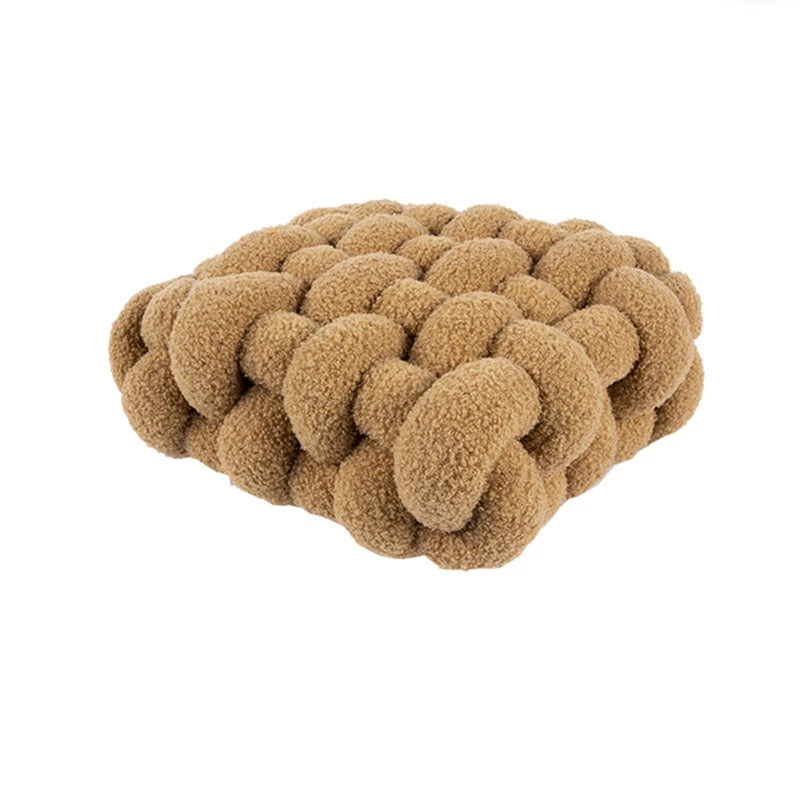 Luxuriöses Kissen für Wohnzimmer | Weicher Lammfell Dekokissen für Sofa & Stuhl | Komfortables Sitzkissen für Zuhause