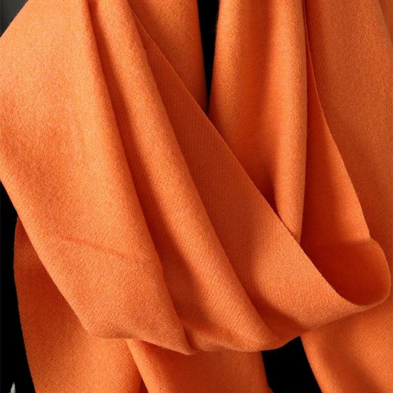 Bunte Winter Schals für Damen | Langer Kaschmir-Optik Wärmeschal | Einfarbig Hijab, Umschlagtuch & Pashmina Kopftuch Kaufschwan®