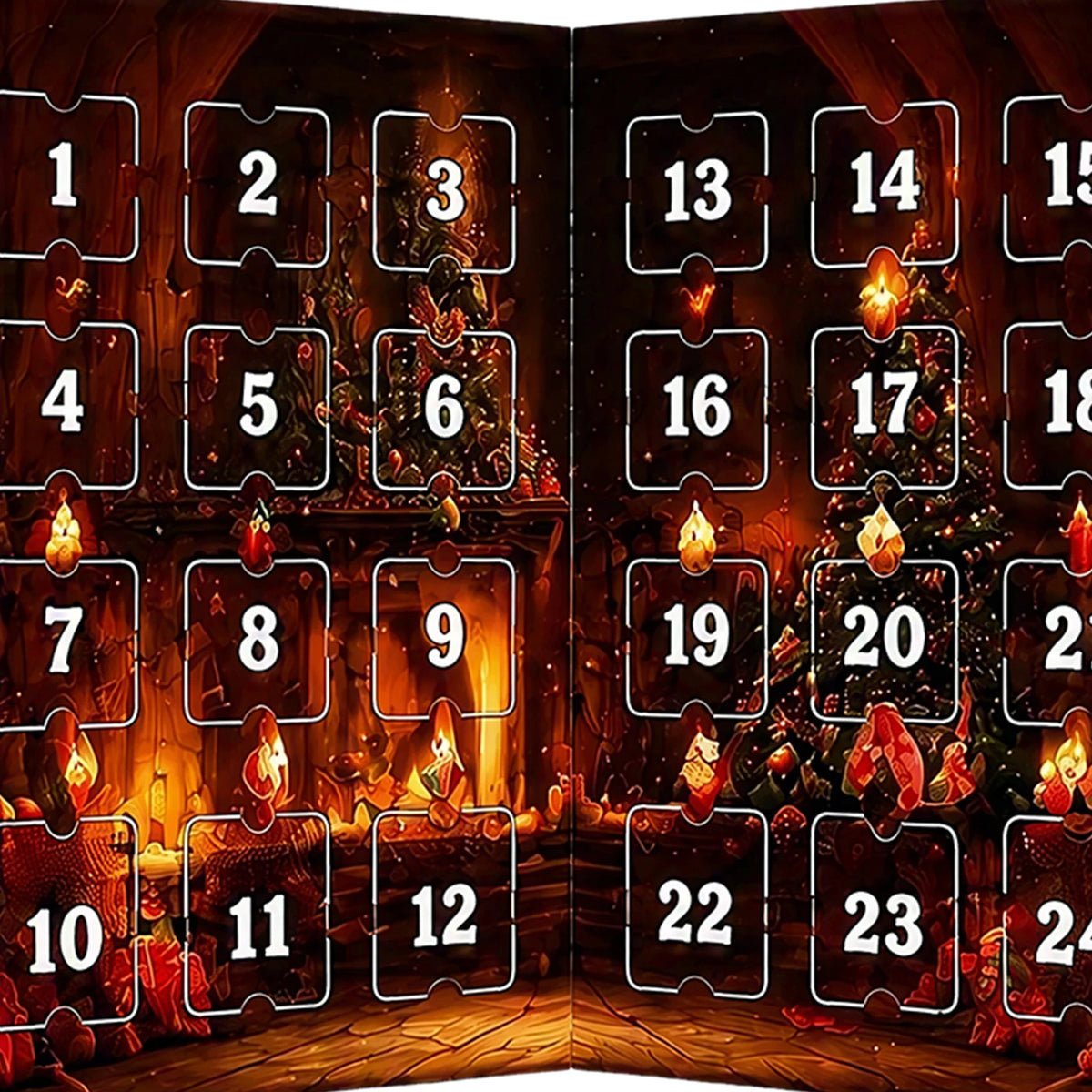 Socken-Adventskalender – 24-Tage-Weihnachtskalender mit Warmen Weihnachtssocken für Damen & Herren