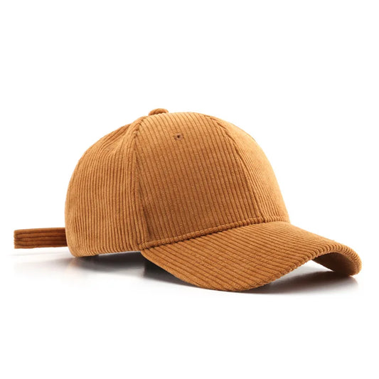 Corduroy Baseballkappe | Damen & Herren Baumwolle Einfarbige Sonnenkappe | Herbst Warm Hip Hop Snapback Anglerhut Kaufschwan®