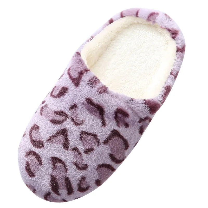 Leopardenmuster Winter-Hausschuhe | Indoor-Schuhe für Damen & Herren | Warme Fell-Slides | Rutschfeste Paare-Hausschuhe Kaufschwan®
