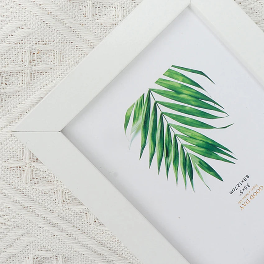 Kleiner Holz Bilderrahmen mit Plexiglas – Wand Bilderrahmen für Wohn Dekoration Kaufschwan® Weißer Rahmen 9X13cm 5inch