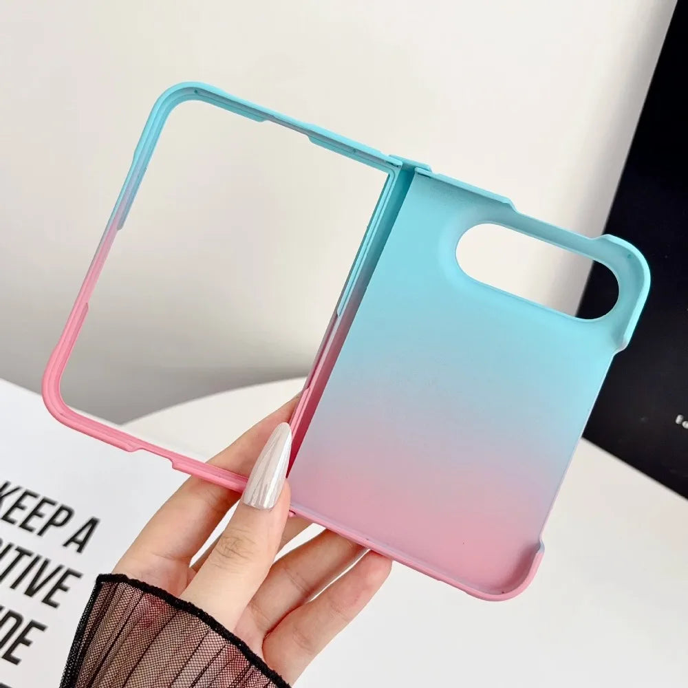 Magnetische Schutzhülle mit Farbverlauf für iPhone Duo Ultra 18 Fold – MagSafe-Kompatible Matte Hart-PC-Hülle mit Scharnierschutz Kaufschwan®