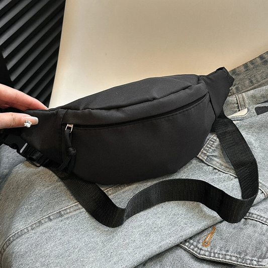 Unisex Gürteltasche – Crossbody Brusttasche & Sling Bag | Reise Hüfttasche, Outdoor Sport Messenger & Schultertasche Kaufschwan® Schwarz
