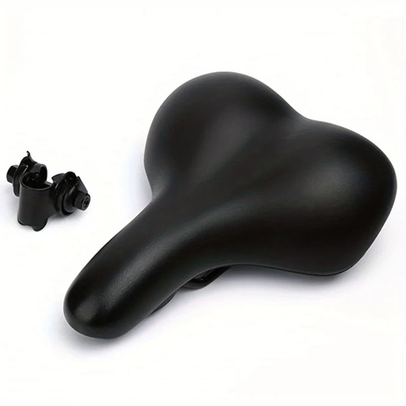 Bequemer Fahrradsattel – Breiter Komfortsitz für City- & Rennräder | Universeller Weicher Sattel für Damen & Herren Kaufschwan® Schwarz