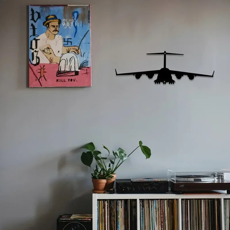 Metall Transportflugzeug Wanddeko – Eisen Innen Wandkunst Kaufschwan®