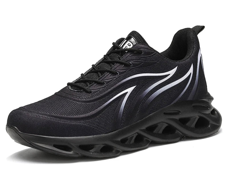 Herren Flammen-Print Sneaker – Flying Weave Sportschuhe | Bequeme Laufschuhe & Outdoor Trainingsschuhe Kaufschwan®