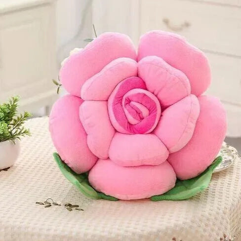 3D Rosen-Kissen | Plüsch-Blumenkissen | Simulierte Rosen-Matte | Romantisches Geschenk zum Valentinstag Kaufschwan®