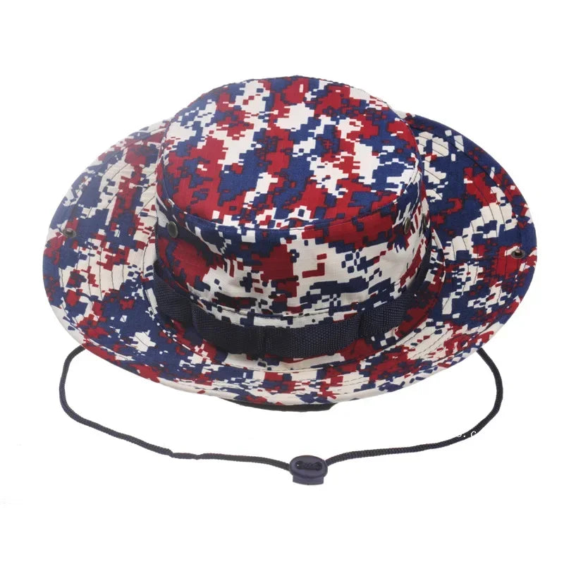 Sonnenhut Anglerhut für Herren – Camouflage Outdoorhut, Sonnenschutz für Jagd, Angeln, Wandern & Camping Kaufschwan® Design 7