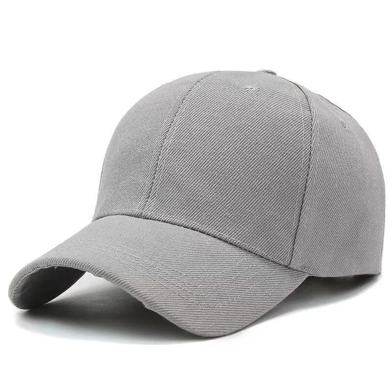 Blank Unisex Verstellbarer Dad Hat | Einfarbige Twill Baseballkappe | Günstiger Sonnenhut für Herren & Damen | Sommer, Herbst, Frühling Kaufschwan® hellgrau Adul(56-58cm)