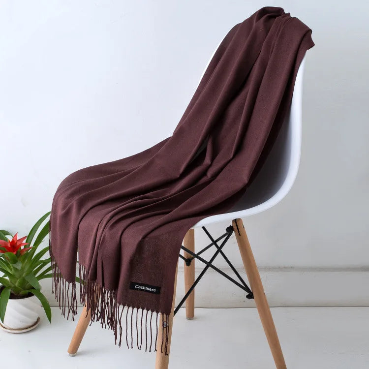 Damen Pashmina Schal | Weich wie Kaschmir | Warmer Winter Schal, Reise- & Büro-Accessoire