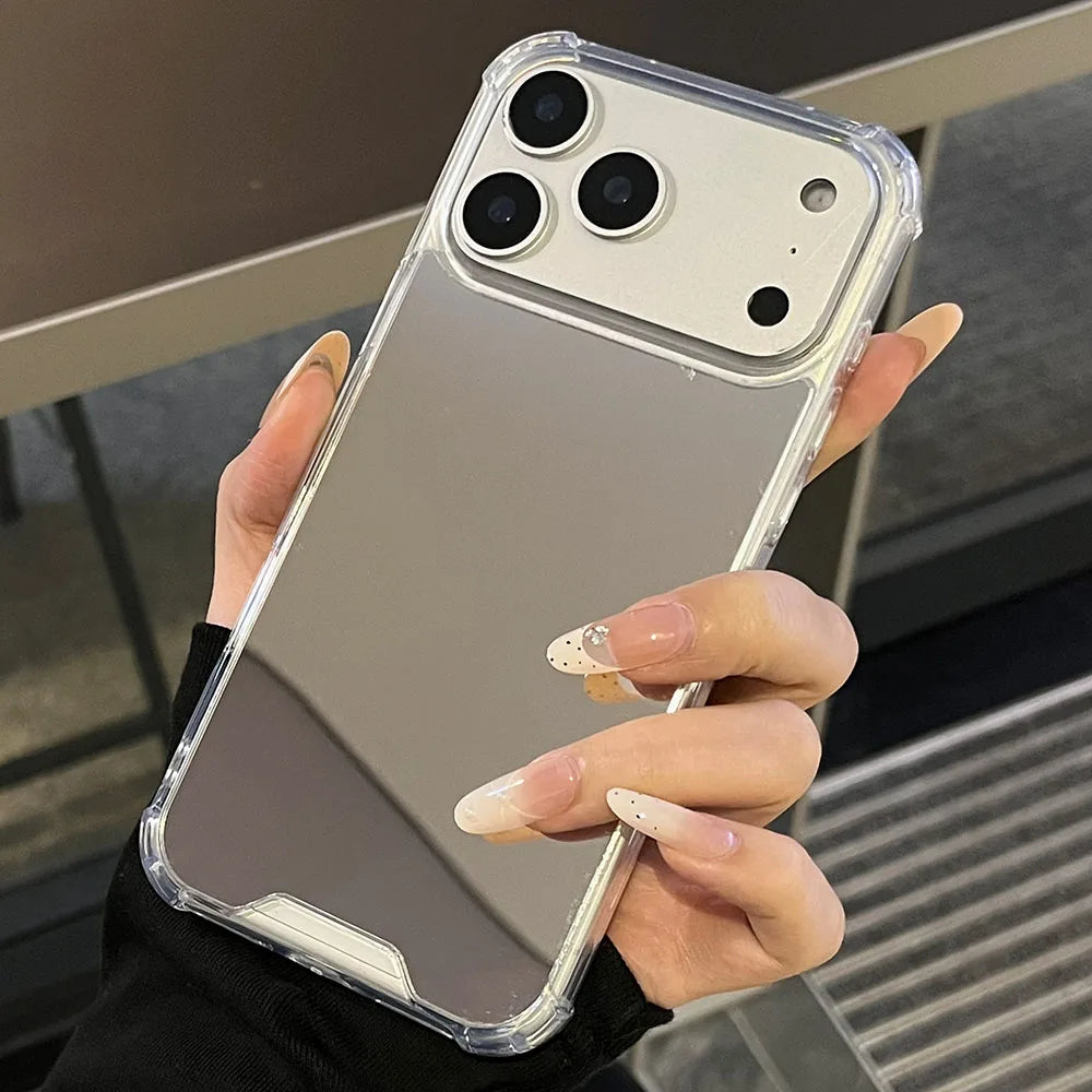 Harte Acryl-Spiegelhülle für iPhone 18 Pro & iPhone 18 Pro Max – Stoßfeste Schützende Rückhülle Kaufschwan®