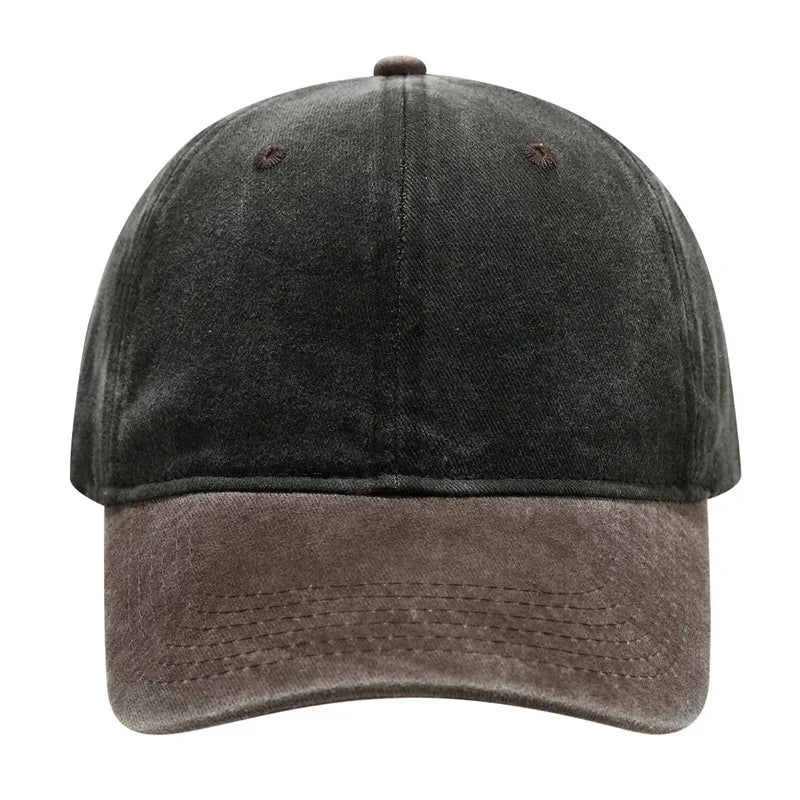 Vintage Washed Baseballkappe | Herren & Damen Farblich Abgestimmte Sonnenkappe | Lässige Snapback Hip Hop Kappe für Frühling & Sommer Kaufschwan®
