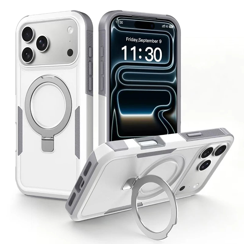 Einfarbige Magnethülle für iPhone 18 Pro & iPhone 18 Pro Max – Kabelloses Laden, Verdeckter Halter & Kameraschutz Kaufschwan®