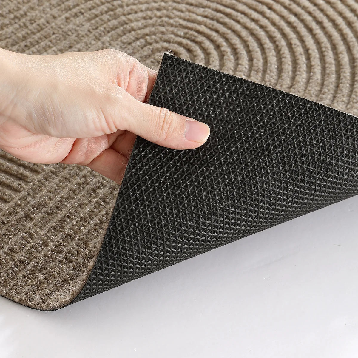 3D Rillen Outdoor Fußmatte – TPR Rutschfest, Staubdicht & Verschleißfestes Polyester für Veranda und Hauseingang Kaufschwan®