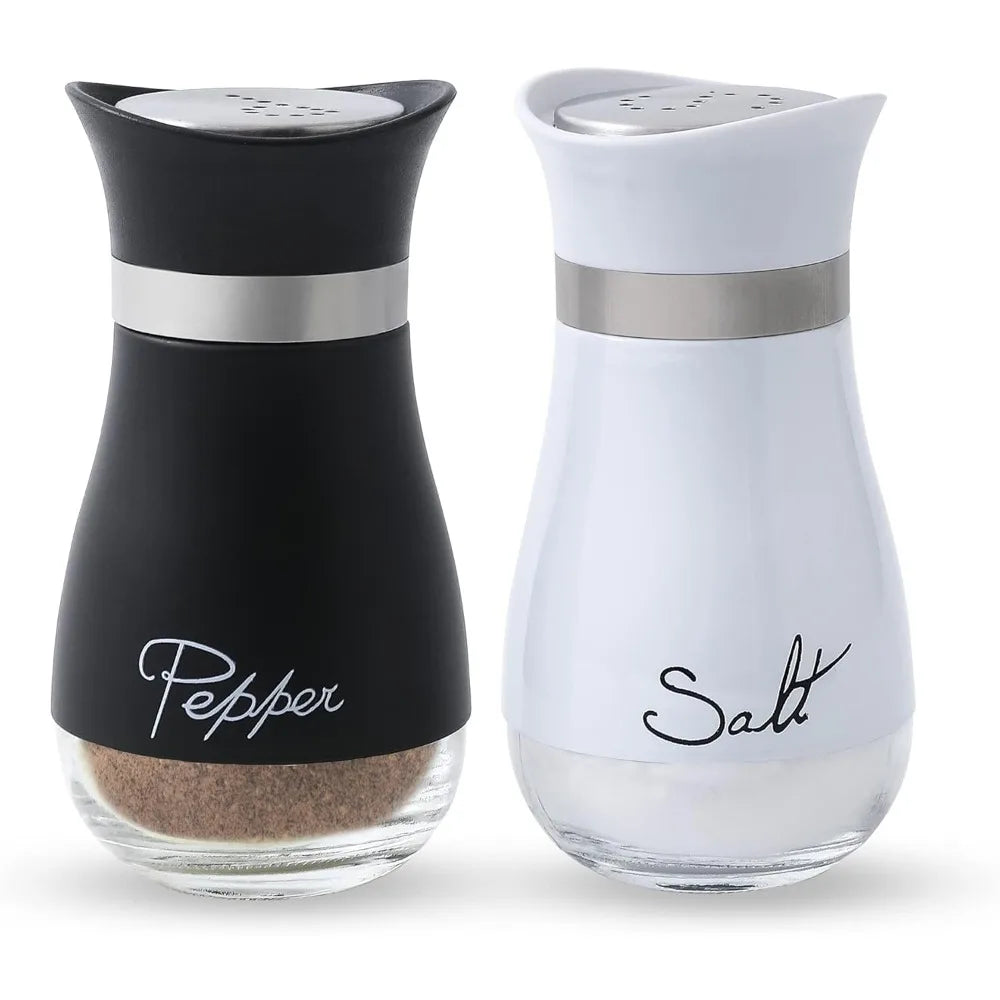 2er Set Salz- & Pfefferstreuer – 120ml (4oz) Farmhouse Gewürzstreuer | Küchenzubehör mit Feuchtigkeitsschutz Kaufschwan®