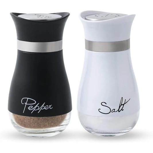 2er Set Salz- & Pfefferstreuer – 120ml (4oz) Farmhouse Gewürzstreuer | Küchenzubehör mit Feuchtigkeitsschutz Kaufschwan®