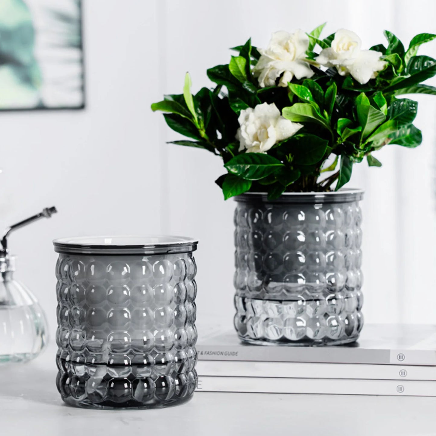 Selbstbewässernder Blumentopf aus Kunststoff – Doppellagiger Pflanztopf mit Wasserspeicher Kaufschwan®