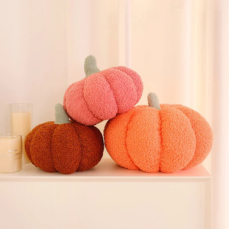 Kürbis Plüschkissen | 3D Kürbis Dekokissen | Herbst Sofakissen & Schlafzimmerkissen Kaufschwan®