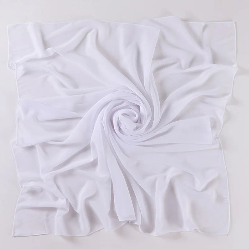 85×85CM Kopftuch – Damen Quadrat Hijab | Muslimisches Einfarbiges Kopftuch, Modischer Schal & Unterkopftuch