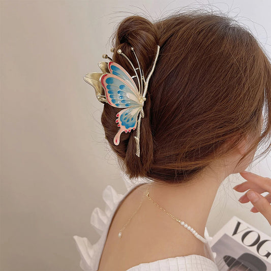 Elegante 10cm Metall Schmetterling Haarklammer – Langlebige Haarklammer für Damen Kaufschwan®