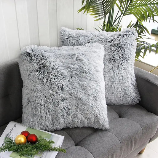 Luxuriöser Kunstfell Kissenbezug | Super Weich Flauschiger Bezug für Sofa, Bett, Stuhl & Wohnzimmer Dekor Kaufschwan®
